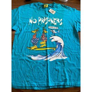 Duck Head No Prisoners vintage 1994 blue short sleeved tee shirt NWT size Large